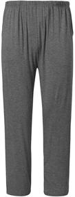 img 3 attached to MoFiz Men's Ultra Soft Pajama Sleepwear 👕 with Convenient Pockets for Ultimate Comfort and Relaxation