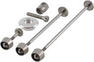 set 02/ga acs bmx pitlock p02gs00 silver skewers for front, rear, seatpost, and headset (4-pack) logo