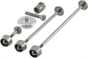 img 1 attached to Set 02/Ga ACS BMX Pitlock P02GS00 Silver Skewers for Front, Rear, Seatpost, and Headset (4-Pack)