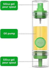 img 2 attached to 🍃 2 in 1 Oil Dispenser: Olive Oil Sprayer for Cooking & BBQ - 80ml Plastic Bottle Spray Mister for Salad, Frying, and Air Fryer