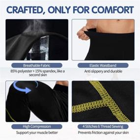 img 2 attached to Running Athletic Leggings Compression Outdoors Sports & Fitness for Cycling