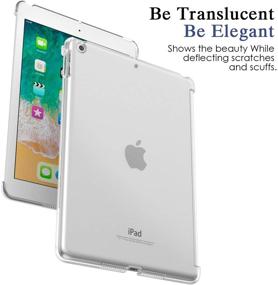 img 1 attached to TiMOVO Clear iPad 9.7 2018/2017 Case - Slim Fit Hard Shell Cover Compatible with Official Smart Cover - Clean and Clear Design