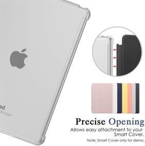 img 2 attached to TiMOVO Clear iPad 9.7 2018/2017 Case - Slim Fit Hard Shell Cover Compatible with Official Smart Cover - Clean and Clear Design