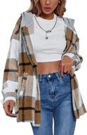 π xiaoxuemeng women's casual flannel shacket - trendy women's clothing logo