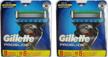 🪒 gillette fusion proglide manual razor replacement cartridge-16 count: ultimate value with 2 packs of 8 logo