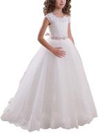 abaowedding lace up ball gown for first communion: flower girl dresses perfect for special occasions logo