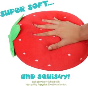 img 2 attached to BenBen Strawberry Stuffed Squishy Cushion