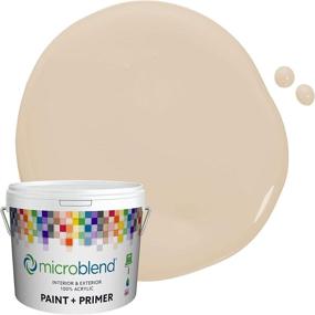 img 4 attached to 🎨 Microblend Interior Paint and Primer - Beige/Cozy Cream, Satin Sheen: Explore the Microblend Tahoe Collection with a Sample