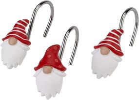 img 1 attached to 🛀 Multicolor 12 Piece Shower Hook Set from Avanti Linens - Gnome Walk Collection