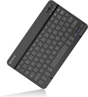 📱 ultrathin (4mm) wireless bluetooth keyboard for android tablet samsung galaxy tab e/tab a/tab s, asus, google nexus, lenovo and other android devices - fintie 10-inch logo