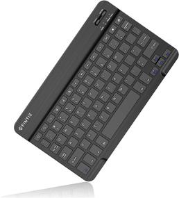 img 4 attached to 📱 Ultrathin (4mm) Wireless Bluetooth Keyboard for Android Tablet Samsung Galaxy Tab E/Tab A/Tab S, ASUS, Google Nexus, Lenovo and Other Android Devices - Fintie 10-Inch