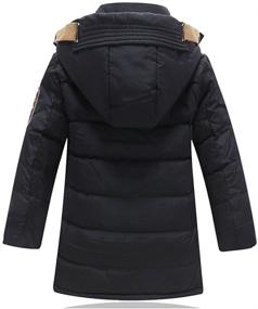 img 3 attached to 🧥 Hooded Bubble Heavyweight Black Boys' Jackets & Coats by Mallimoda: Top-quality outerwear for style and warmth