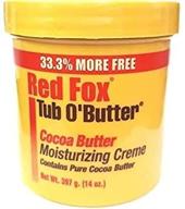 🦊 red fox tub of cocoa butter moisturizing cream, 10.5 oz logo