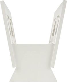 img 2 attached to 📚 Contemporary White Magazine Rack by Frenchi Home Furnishing