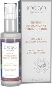 img 3 attached to 🌟 Jovovo Facial Serum and Toner Gel - Intensive Firming and Tightening Formula, Visible Wrinkle and Fine Line Reduction, Vitamin C & E Infused Face Care, Effective Anti-Aging Solution for Men and Women, Dermatologist Tested