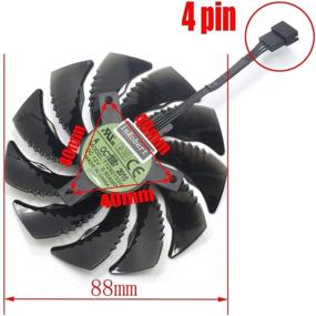 img 2 attached to 🔥 inRobert 88mm T129215SU Graphics Card Cooling Fan Replacement for Gigabyte GTX 1050 Ti RX 480 470 570 580 GTX 1060 G1 Gaming Cooler - Top Performance Cooling Solution