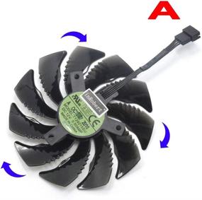 img 3 attached to 🔥 inRobert 88mm T129215SU Graphics Card Cooling Fan Replacement for Gigabyte GTX 1050 Ti RX 480 470 570 580 GTX 1060 G1 Gaming Cooler - Top Performance Cooling Solution