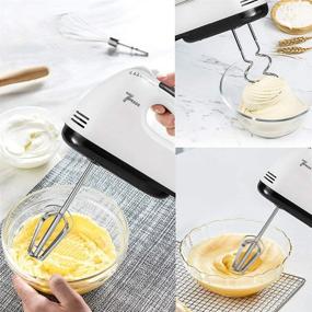 img 3 attached to 🥚 Lightweight Electric Hand Mixer - 7-Speed Hand Held Whisk for Whipping Cream, Eggs, Baking Cake - Stainless Steel Egg Beater