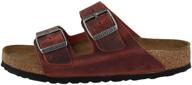 birkenstock arizona narrow antik brown men's shoes logo