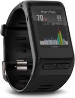 🔋 renewed garmin vivoactive hr gps smartwatch (010-01605-03) - regular fit - black logo