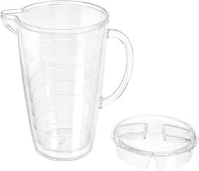 img 3 attached to Разливочный кувшин "Infuser Pitcher" - Кувшин для ароматного напитка с фруктовой инфузией объемом 2,5 кварта, без содержания БПА, от Amazon Basics