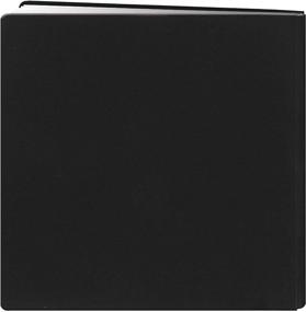 img 2 attached to Pioneer 8x8 Snapload Fabric Cover Memory Book with Ribbon Trim in Black