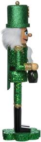 img 1 attached to 🍀 Kurt Adler 15-Inch Wooden Irish Nutcracker: Authentic Design on Shamrock Base