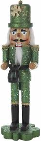 img 3 attached to 🍀 Kurt Adler 15-Inch Wooden Irish Nutcracker: Authentic Design on Shamrock Base