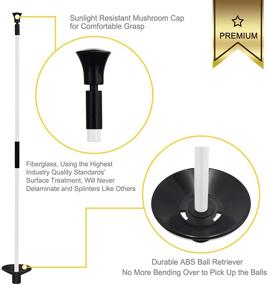 img 3 attached to 🏌️ Enhance Your Golf Game with the KINGTOP Golf Flagstick: Premium Putting Green Flag Stick for Yard, Portable 2-Section Design, 3 Feet Tall