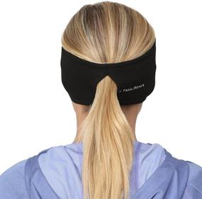 img 2 attached to 🏃 TrailHeads Women's Ponytail Headband for Moisture-Wicking and Ear Protection - The Power Running Headband