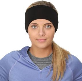 img 4 attached to 🏃 TrailHeads Women's Ponytail Headband for Moisture-Wicking and Ear Protection - The Power Running Headband