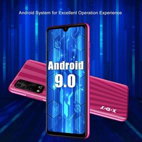img 2 attached to 📱 Xgody X3 Unlocked Smartphone, 6.3” HD Perforated Screen, Android 9.0 Cheap Cellphone, Dual Sim-Free Mobile Phone with Face ID, 8MP Beauty Camera + 16GB ROM (Red)