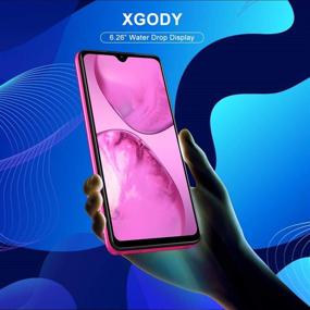 img 3 attached to 📱 Xgody X3 Unlocked Smartphone, 6.3” HD Perforated Screen, Android 9.0 Cheap Cellphone, Dual Sim-Free Mobile Phone with Face ID, 8MP Beauty Camera + 16GB ROM (Red)