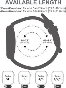 img 1 attached to Fullmosa Compatible Apple Watch Band 38Mm 40Mm 41Mm 42Mm 44Mm 45Mm Leather Compatible IWatch Band/Strap Compatible Apple Watch SE &Amp Cell Phones & Accessories