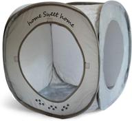 feline ruff home sweet home pop up cat cube: collapsible indoor kitty house. covered pet bed hideaway cave for dogs and other pets logo