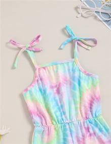 img 1 attached to Vibrant Gradient Multicolor Toddler Girls' One Piece Clothing - Perfect for All-day Play!