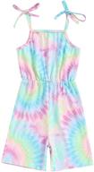 vibrant gradient multicolor toddler girls' one piece clothing - perfect for all-day play! logo