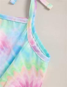 img 2 attached to Vibrant Gradient Multicolor Toddler Girls' One Piece Clothing - Perfect for All-day Play!