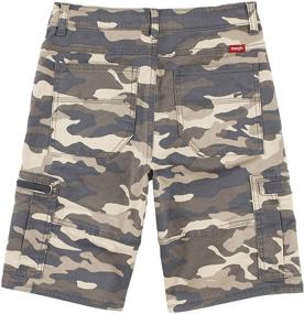 img 3 attached to 🩳 Olive Cargo Shorts for Boys - Wrangler Straight Cut, Excellent Children's Clothing for Summer