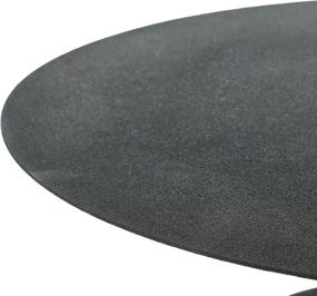 img 1 attached to 🌟 Unique Metal Textured, Black KD Table by Creative Co-Op: A Stylish and Functional Piece