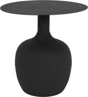 🌟 unique metal textured, black kd table by creative co-op: a stylish and functional piece логотип