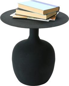 img 2 attached to 🌟 Unique Metal Textured, Black KD Table by Creative Co-Op: A Stylish and Functional Piece