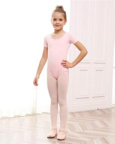 img 1 attached to STELLE Sleeve Leotard Gymnastics Ballet Sports & Fitness