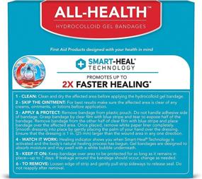 img 3 attached to ✅ All Health Advanced Fast Healing Hydrocolloid Gel Bandages, Extra Large Wound Dressing, 3 ct - Accelerates Healing Process for First Aid Blisters and Wound Care, 2X Faster Results