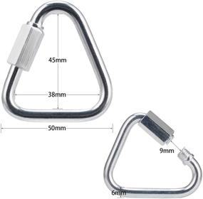 img 3 attached to OWAYOTO Delta Triangle Locking Carabiner
