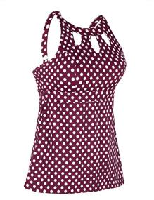 img 3 attached to Septangle Womens Tankini Halter Swimwear Women's Clothing