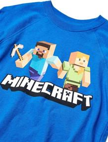 img 3 attached to 🕹️ Stylish Minecraft Boys' Steve and Alex on The Go Graphics Short Sleeve T-Shirt - Perfect for Gaming Enthusiasts