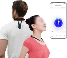 img 4 attached to 🤳 Hipee P1 Smart Posture Trainer & Corrector: App-Controlled, Real-Time Posture Checking, Strapless, Enhance Health & Temperament