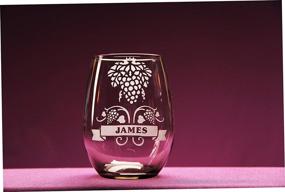 img 1 attached to 🍷 Enhance your Glassware with Armour Products 21-1652 Over N Over Wine Time Glass Etching Stencil