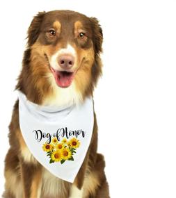 img 4 attached to 🌻 Moonwake Designs: Sunflower Wedding Bandana & Dog of Honor Accessories for Your Special Day